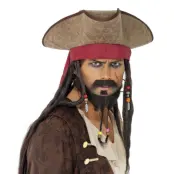 Pirathatt med Hår - One size