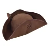 Pirathatt Trehörnig Brun - One size