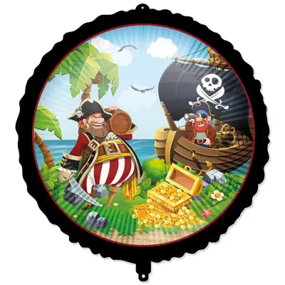 Piratkalas Folieballong 46 cm