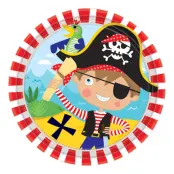 Piratkalas Pappersassietter - 8-pack