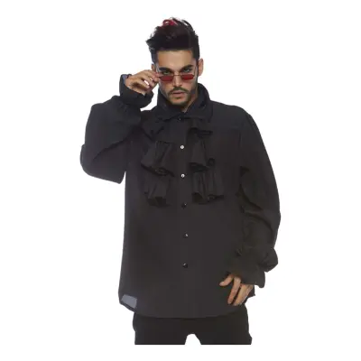 Piratskjorta Herr Svart - Large