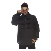 Piratskjorta Herr Svart - Medium