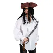 Piratskjorta Vit - X-Large