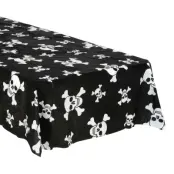 Plastduk Svart med Dödskallar