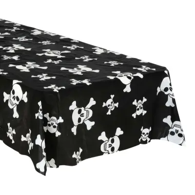 Plastduk Svart med Dödskallar