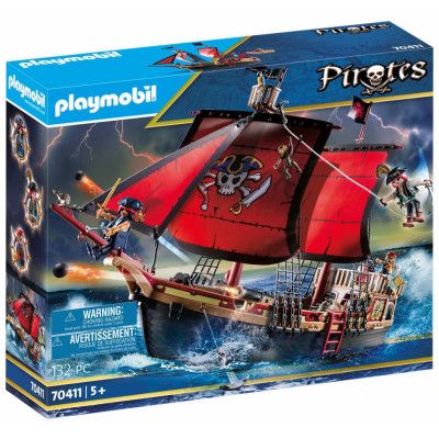 Playmobil Pirates Piratskepp med dödskallar 70411
