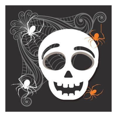 Servetter Halloween Döskalle - 20-pack