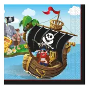 Servetter Pirater - 20-pack