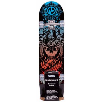 Skateboard California Färgad Döskalle