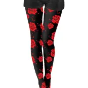 Strumpbyxor Day of the Dead med Rosor - One size