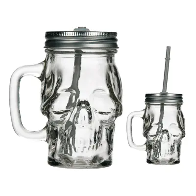 Sugrörsglas Döskalle