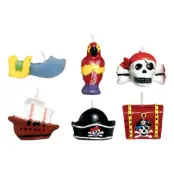 Tårtljus Pirat - 6-pack