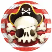 Tallrikar Mäktiga Pirat 8-pack