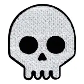 Tygmärke Emoji Dödskalle