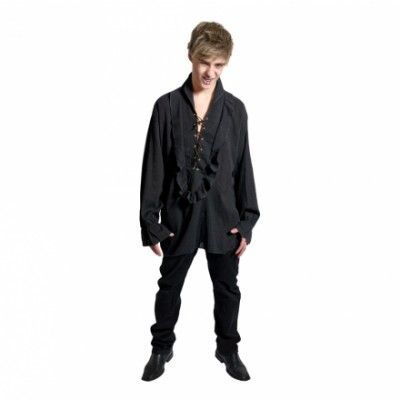 Vampyrskjorta Svart - One size