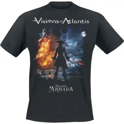 Visions Of Atlantis T-shirt - Pirates II - S XXL - för Herr - svart