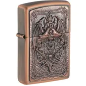 ZIPPO Tändare - Pirate Skull Limited Edition Emblem - för None -