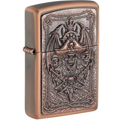 ZIPPO Tändare - Pirate Skull Limited Edition Emblem - för None -