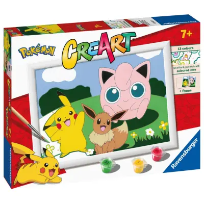 CreArt Pokemon Classics Måla efter nummer - Pokemon -  Leksaksaffären