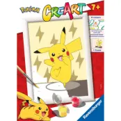 CreArt Pokemon Pikachu Måla efter nummer - Pokemon -  Leksaksaffären