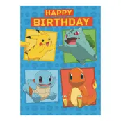 Födelsedagskort Pokémon
