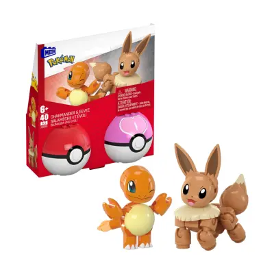 Mega Pokemon - Charmander & Eevee Pokeballs (JCR81)