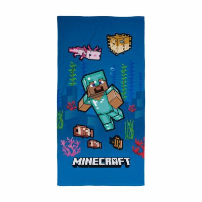 Minecraft Handduk 70x140 cm Underwater