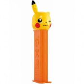 Orange Pikachu Pez-hållaren med 2 st Pez-paket!