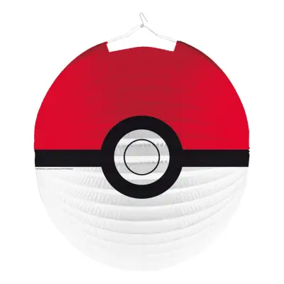 Papperslykta Rund Pokémon Ball