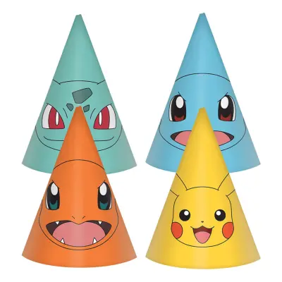 Partyhattar Pokémon - 8-pack