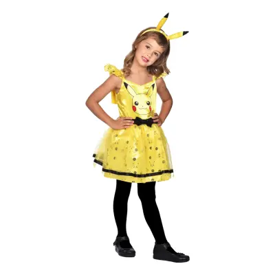 Pikachu Klänning Barn Maskeraddräkt - Small