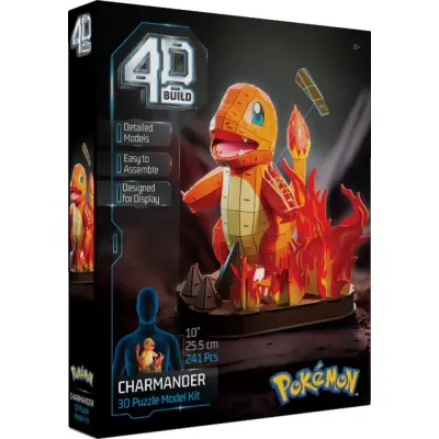 Pokemon 4D Build Pussel Charmander - Pokemon -  Leksaksaffären
