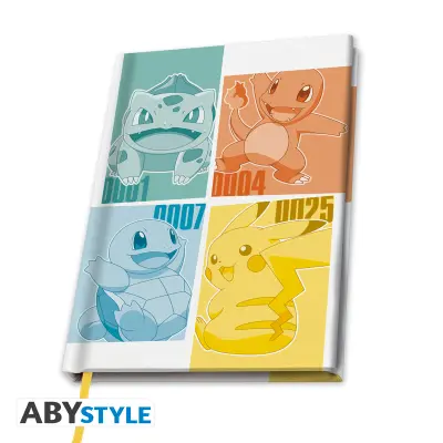 POKEMON A5 Notebook Kanto Starters