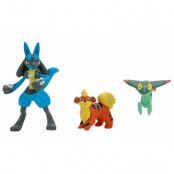 Pokemon Battle Figure 3-Pack Growlithe, Dreepy, Lucario 5 cm