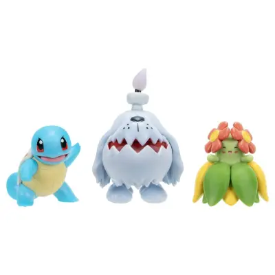 Pokemon Battle Figure 3-Pack Squirtle, Greavard & Bellossom