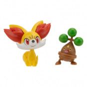 Pokemon Battle Figure First Partner Set Figure 2-Pack Fennekin, Bonsly 5 cm