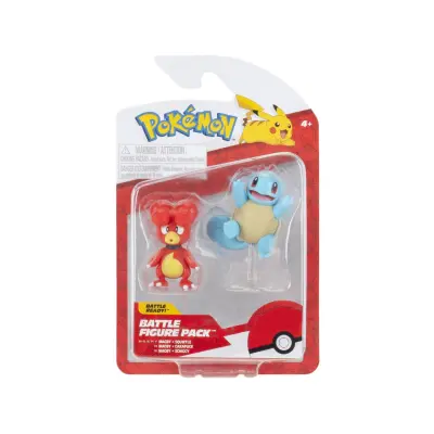 Pokemon Battle Figure Pack Magby + Squirtle - Pokemon -  Leksaksaffären