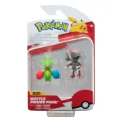 Pokemon Battle Figure Pack Mini Figure 2-Pack Pawniard, Roselia 5 cm