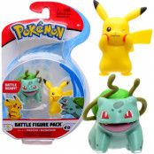 Pokemon Battle Figure Pack Pikachu & Bulbasaur