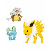 Pokemon Battle Figure Set 3 pack Jolteon, Cubone&Froakie