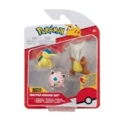 Pokemon Battle Figure Set Cyndaquil, Jigglypuff&Marowak