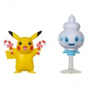 Pokemon Battle Figure Set Figure 2-Pack Holiday Edition: Pikachu, Vanillite