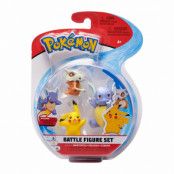 Pokemon Battle Figure Set Wartortle/Pikachu/Cubone