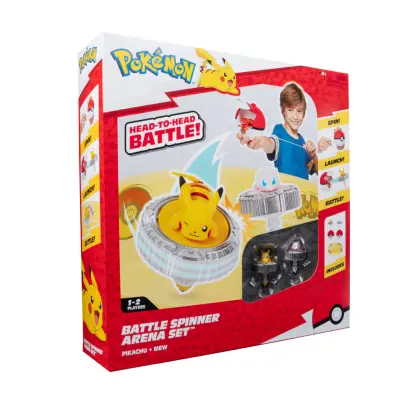 Pokemon - Battle Spinner Arena Set (Pikachu #1, Mew, Poke Ball, & Poke Ball