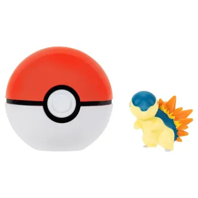 Pokemon Clip 'n' Go Action Figure Cyndaquil & Poke Ball