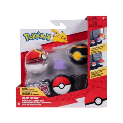 Pokemon Clip n Go Belt Set Ditto - Pokemon -  Leksaksaffären