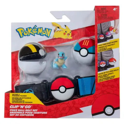 Pokemon Clip n Go Belt Set Squirtle - Pokemon -  Leksaksaffären