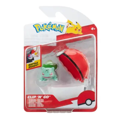 Pokemon Clip n Go Bulbasaur + Poke Ball - Pokemon -  Leksaksaffären