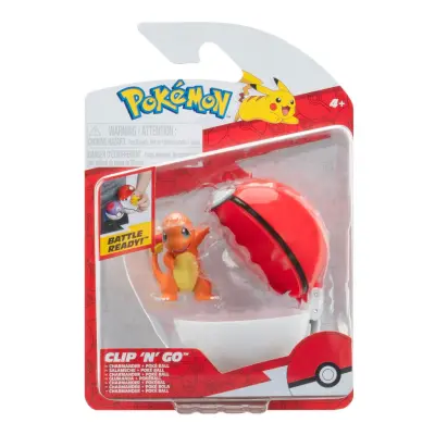 Pokemon Clip n Go Charmander + Poke Ball - Pokemon -  Leksaksaffären