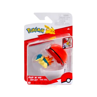 Pokemon Clip n Go Cyndaquil + Poke Ball - Pokemon -  Leksaksaffären